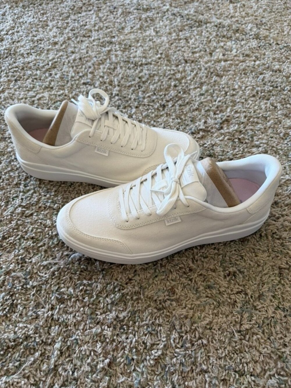 Kizik Prague 2 Sneakers Canvas Bright White NIB